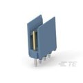 Te Connectivity Board Connector, 4 Contact(S), 1 Row(S), Male, Straight, Solder Terminal, Blue Insulator 281695-4